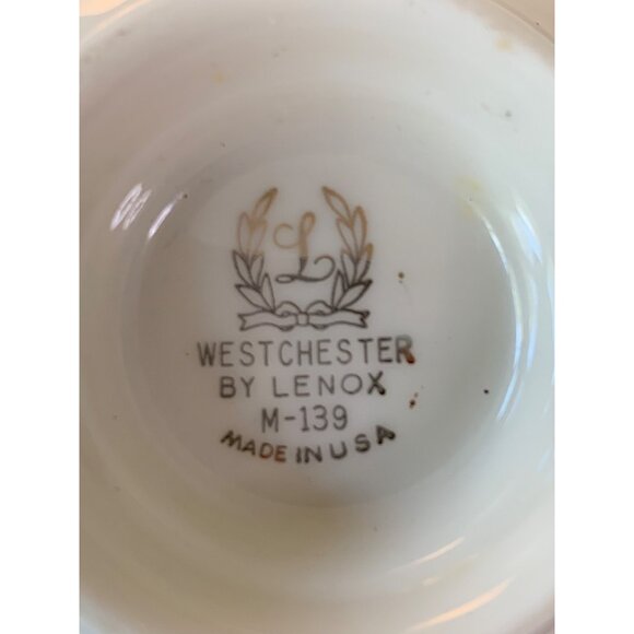 2 pc Gold Footed Tea Cup & Saucer Set 8677 Westchester Lenox M-139 MULTIPLE - Picture 7 of 14